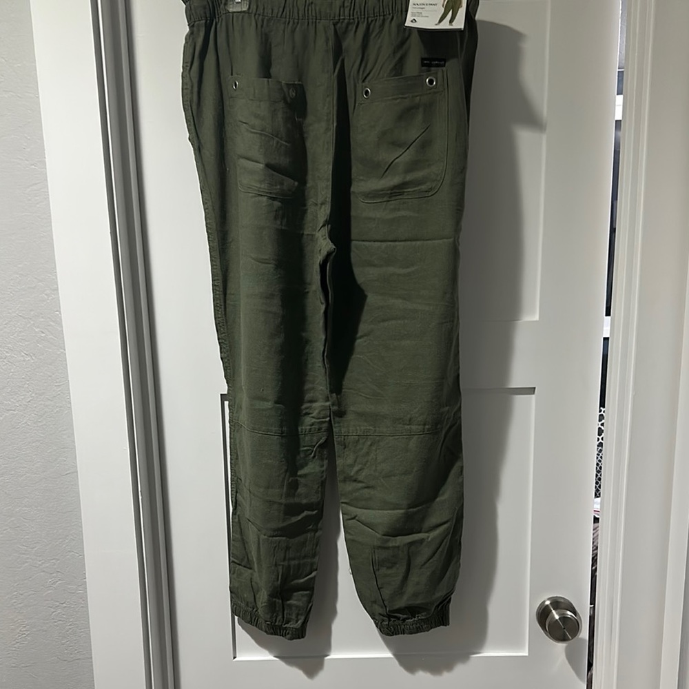 Sanctuary linen Dark Green Jogger Pants - Picture 5 of 6